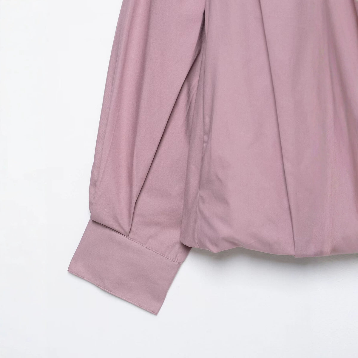 Loose zipper stand up collar solid color jacket